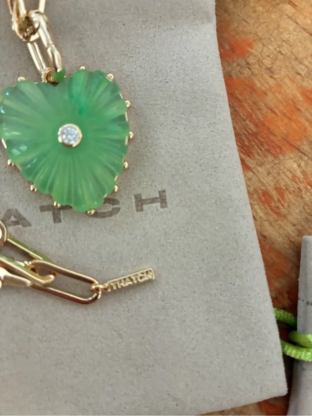 THATCH Malene Light Green Jade
Clip Necklace - Picture 3 of 6